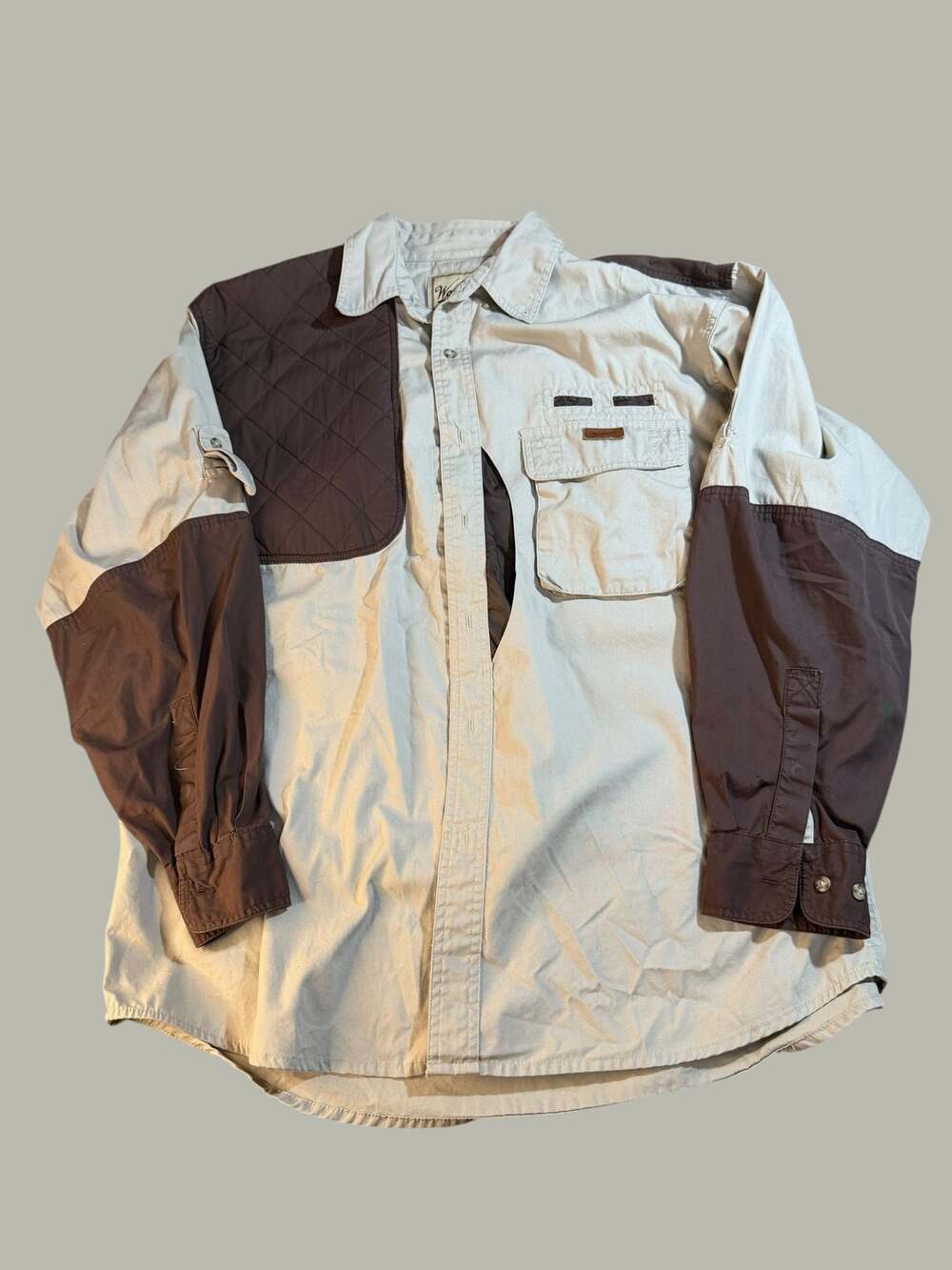 Woolrich Outdoor Guide Collection Long Sleeve Shooting Hunting Shirt Men's Large